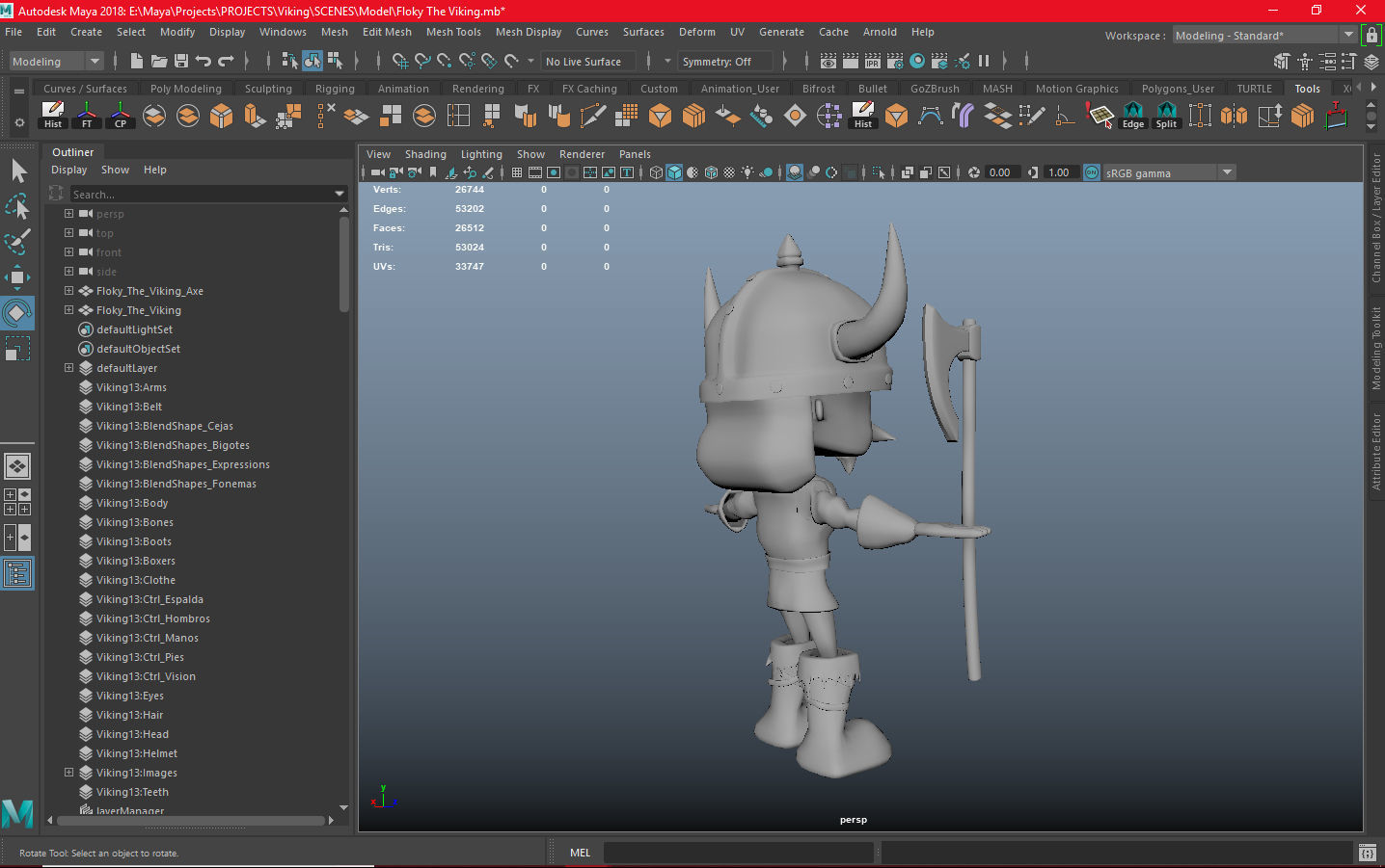 Floky The Viking Low-poly 3D model_17