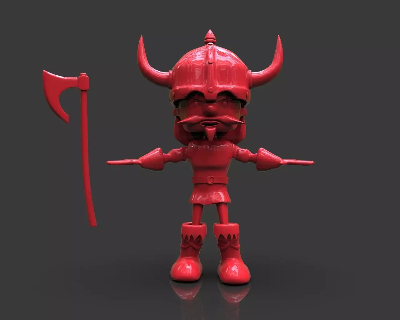 Floky The Viking Low-poly 3D model_0
