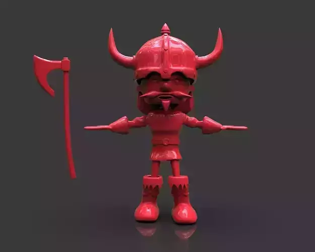 Floky The Viking Low-poly 3D model