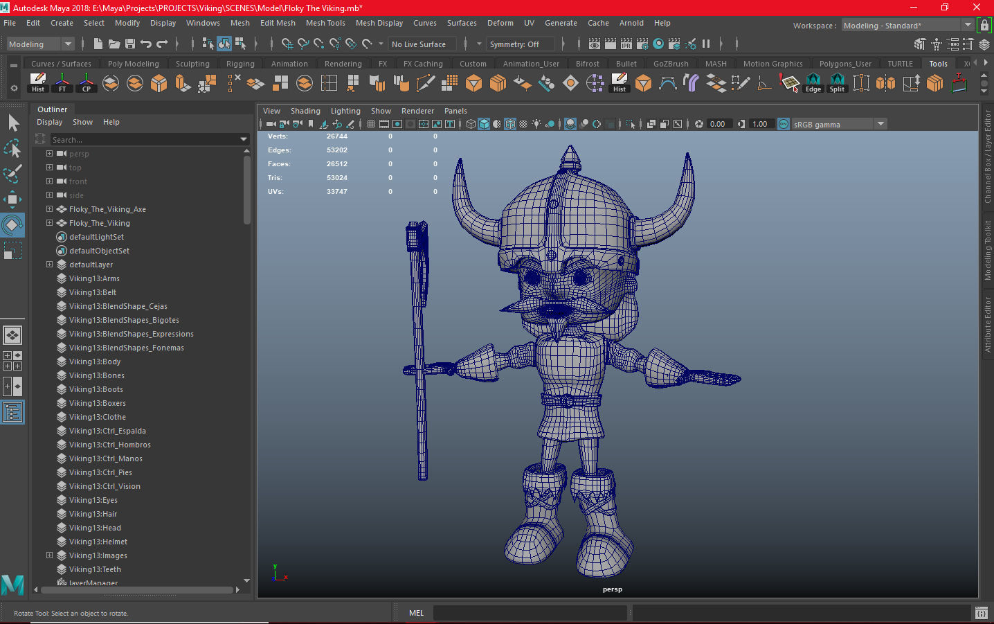 Floky The Viking Low-poly 3D model_12