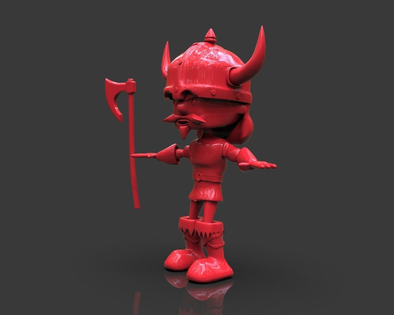 Floky The Viking Low-poly 3D model_1