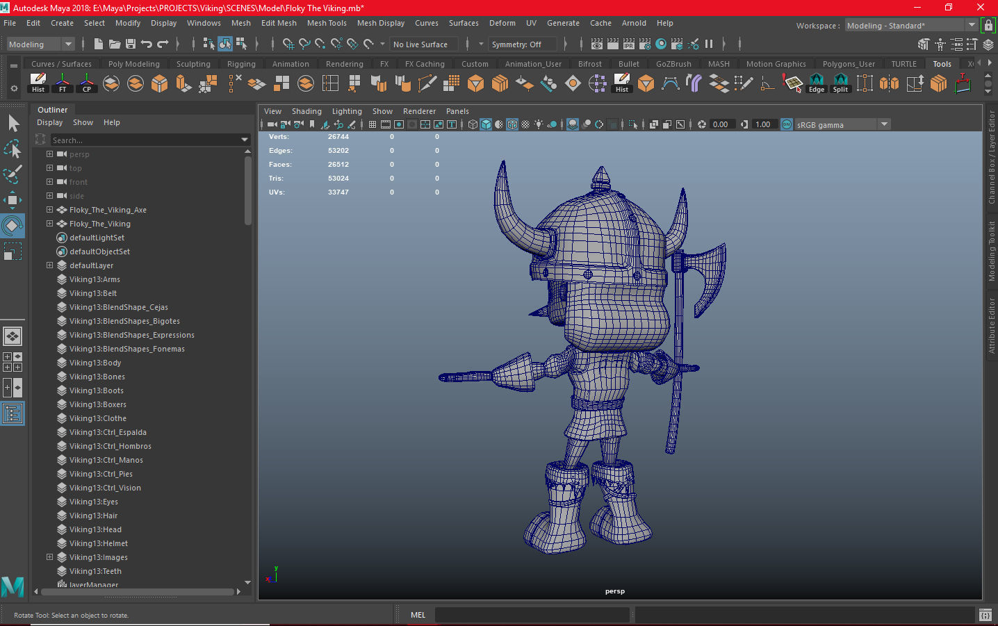 Floky The Viking Low-poly 3D model_16