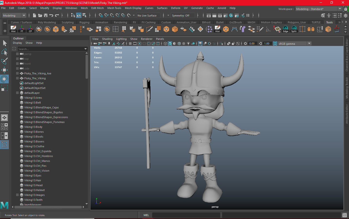 Floky The Viking Low-poly 3D model_11