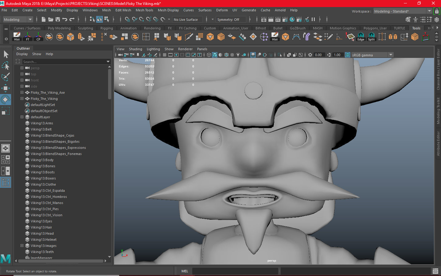 Floky The Viking Low-poly 3D model_24