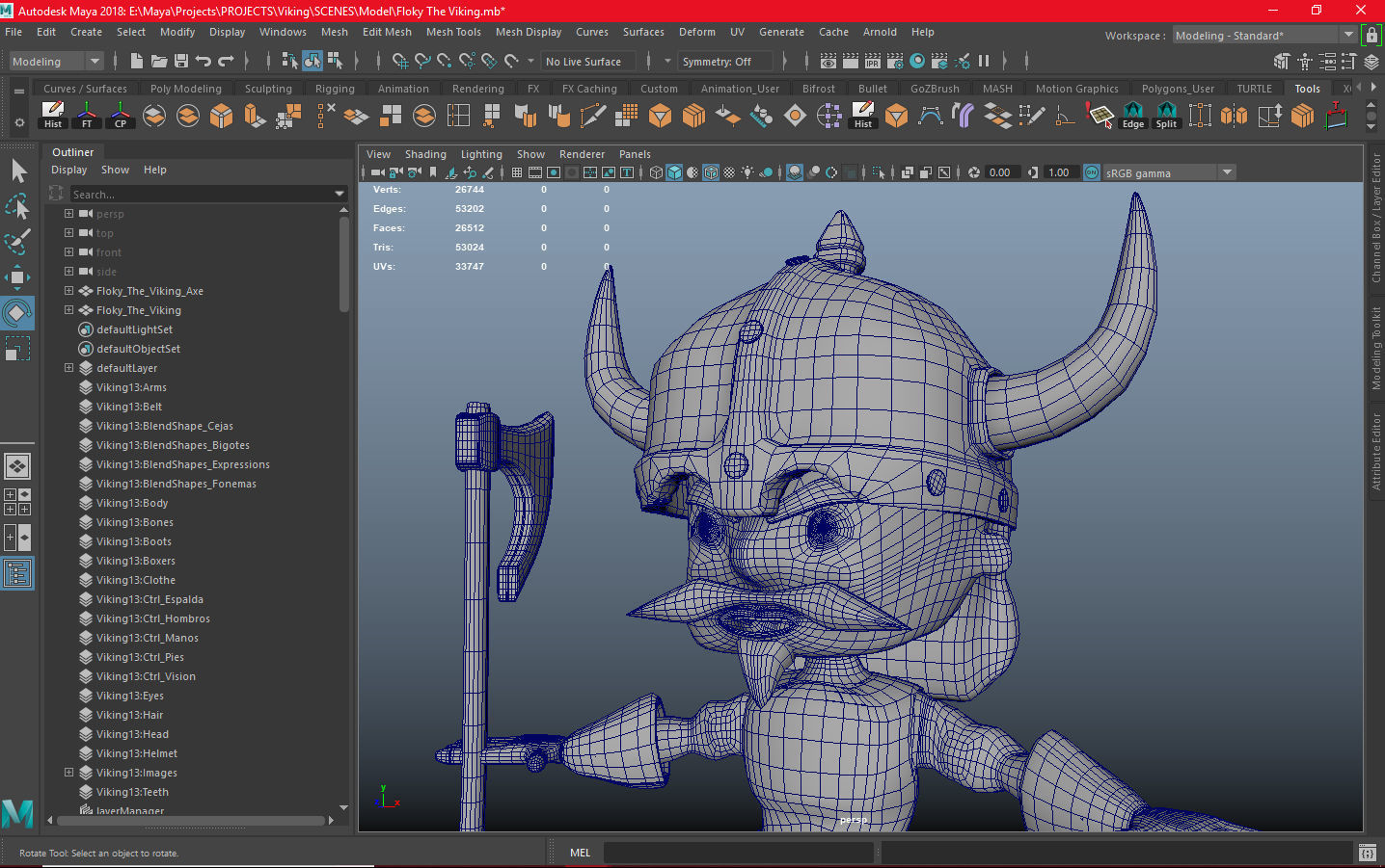 Floky The Viking Low-poly 3D model_22