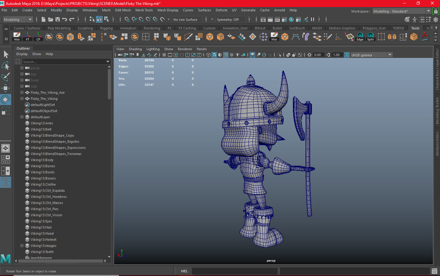 Floky The Viking Low-poly 3D model_18