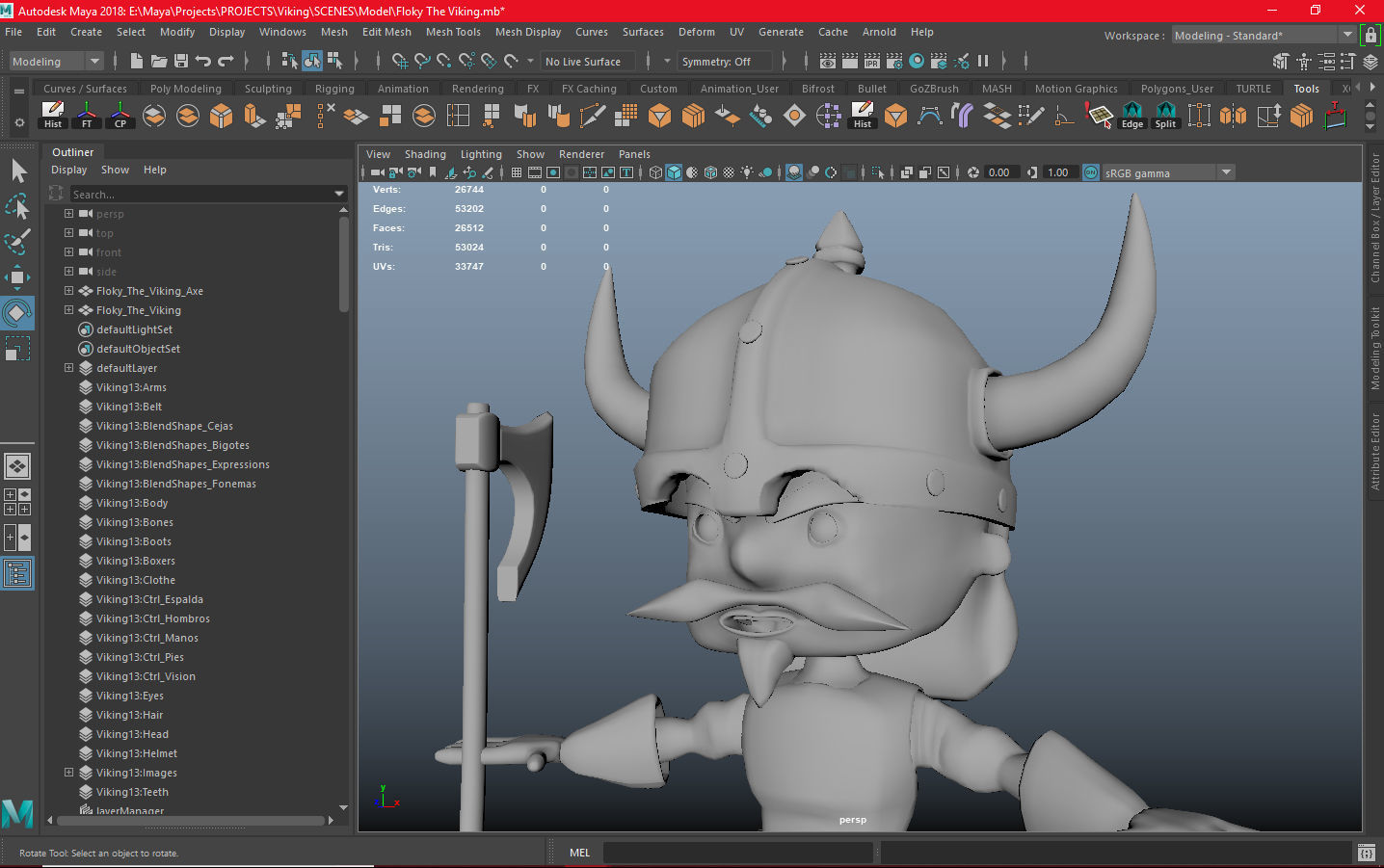 Floky The Viking Low-poly 3D model_21