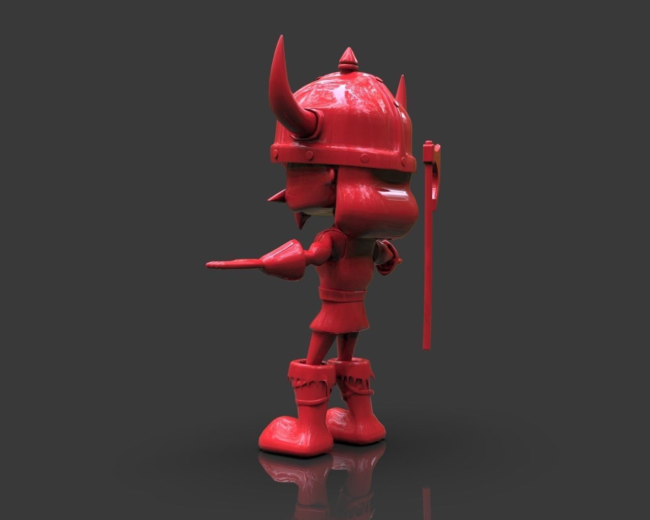Floky The Viking Low-poly 3D model_3