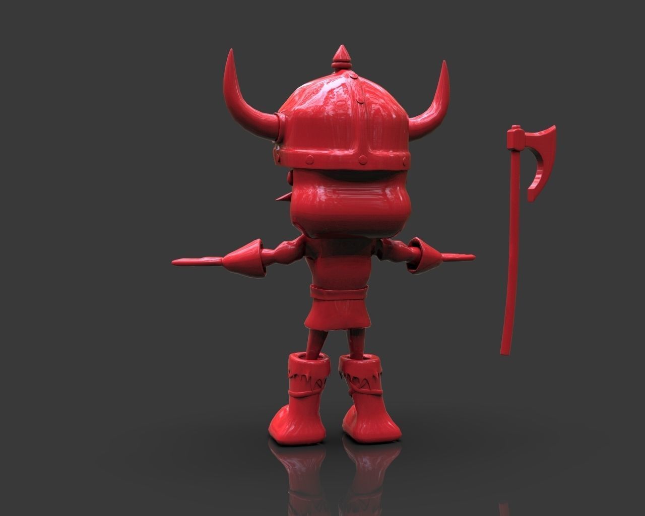 Floky The Viking Low-poly 3D model_4
