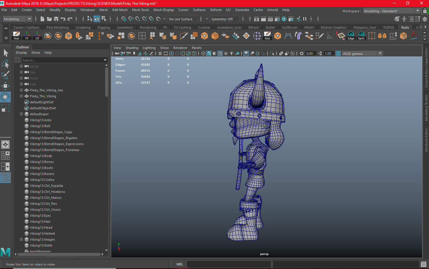 Floky The Viking Low-poly 3D model_14