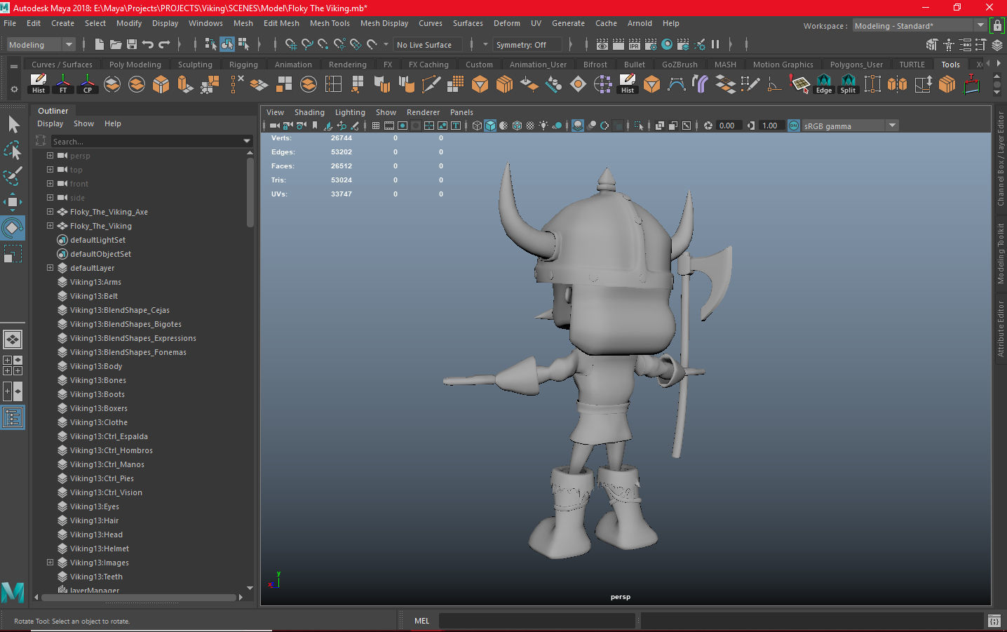 Floky The Viking Low-poly 3D model_15