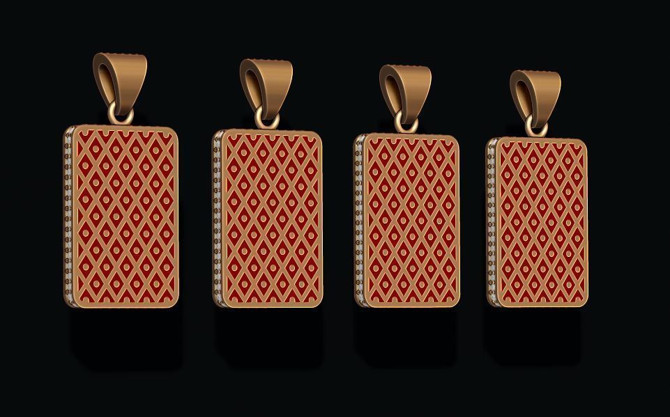 playing cards kings pack set 3D print model_12