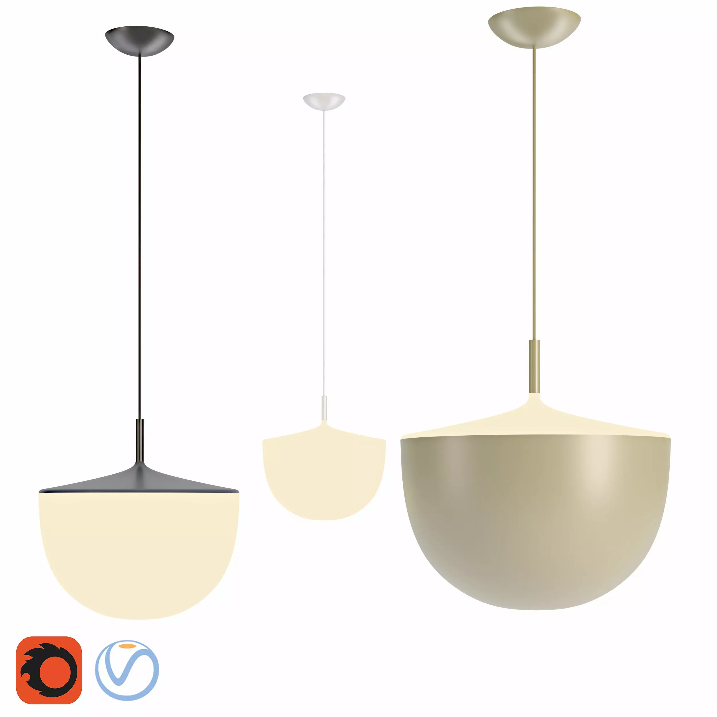 Fontana Arte Cheshire Suspension Lamp by Gam Fratesi 3D model