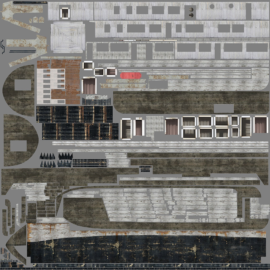 Steamboat riverboat 3D model_9