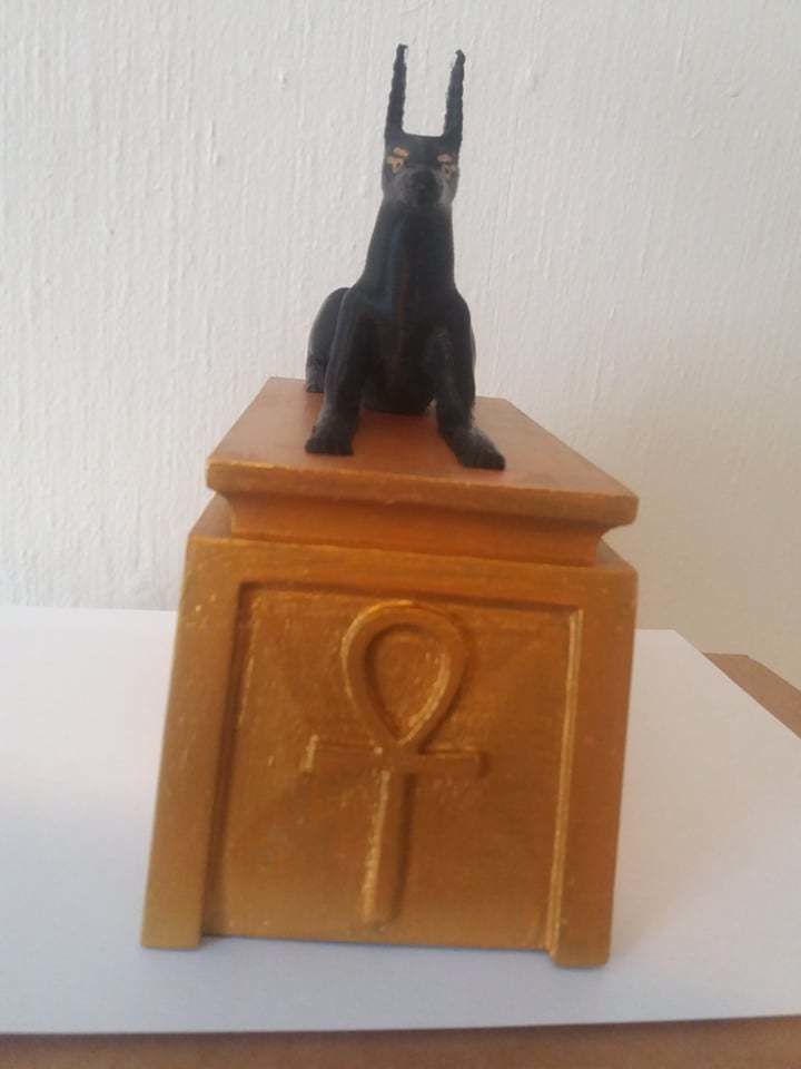 Anubis shrine deckbox for Magic The Gathering 3D print model_3