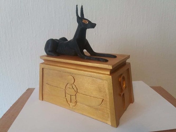 Anubis shrine deckbox for Magic The Gathering 3D print model