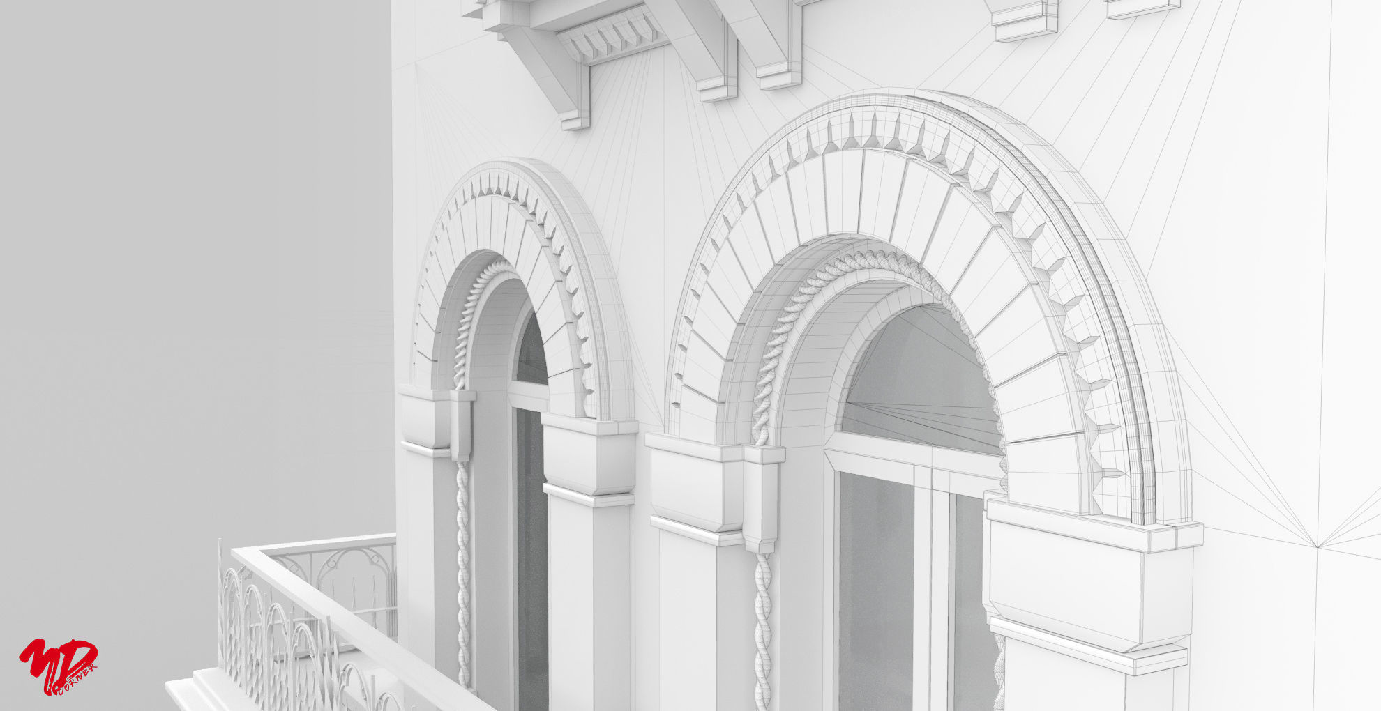 Victorian building 3D model_7