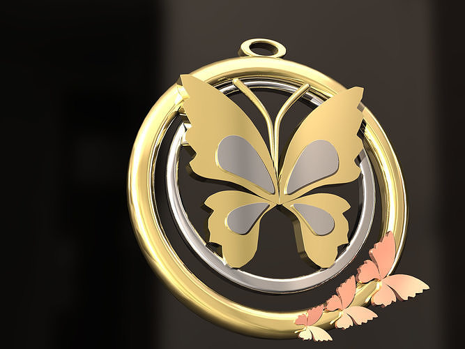  BUTTERFLY PENDANT 3D print model