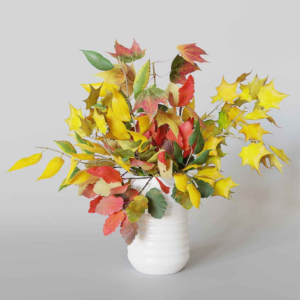 Autumn bouquet 3D model_1