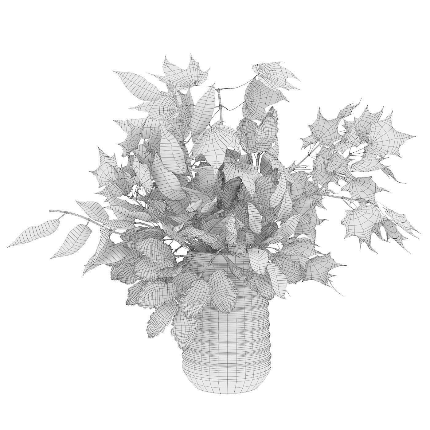 Autumn bouquet 3D model_2