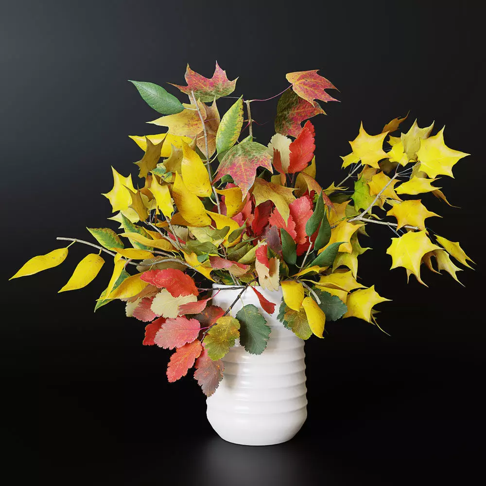 Autumn bouquet 3D model_0