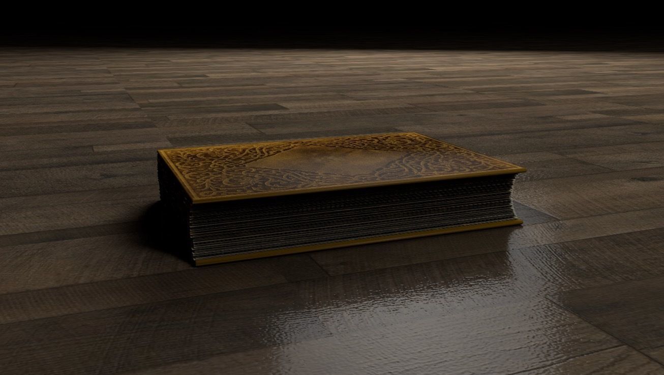 Old Book 3D model_5