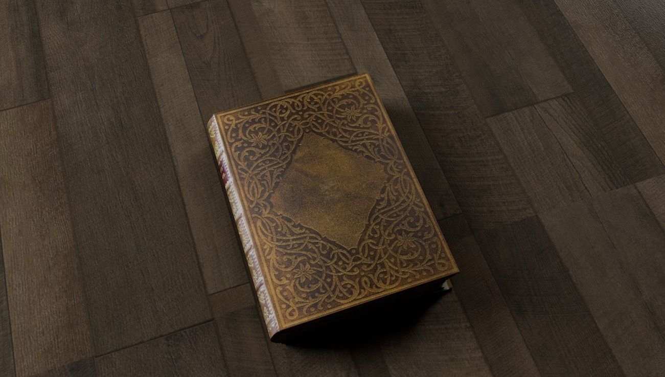 Old Book 3D model_1