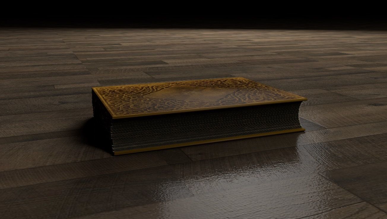 Old Book 3D model_4