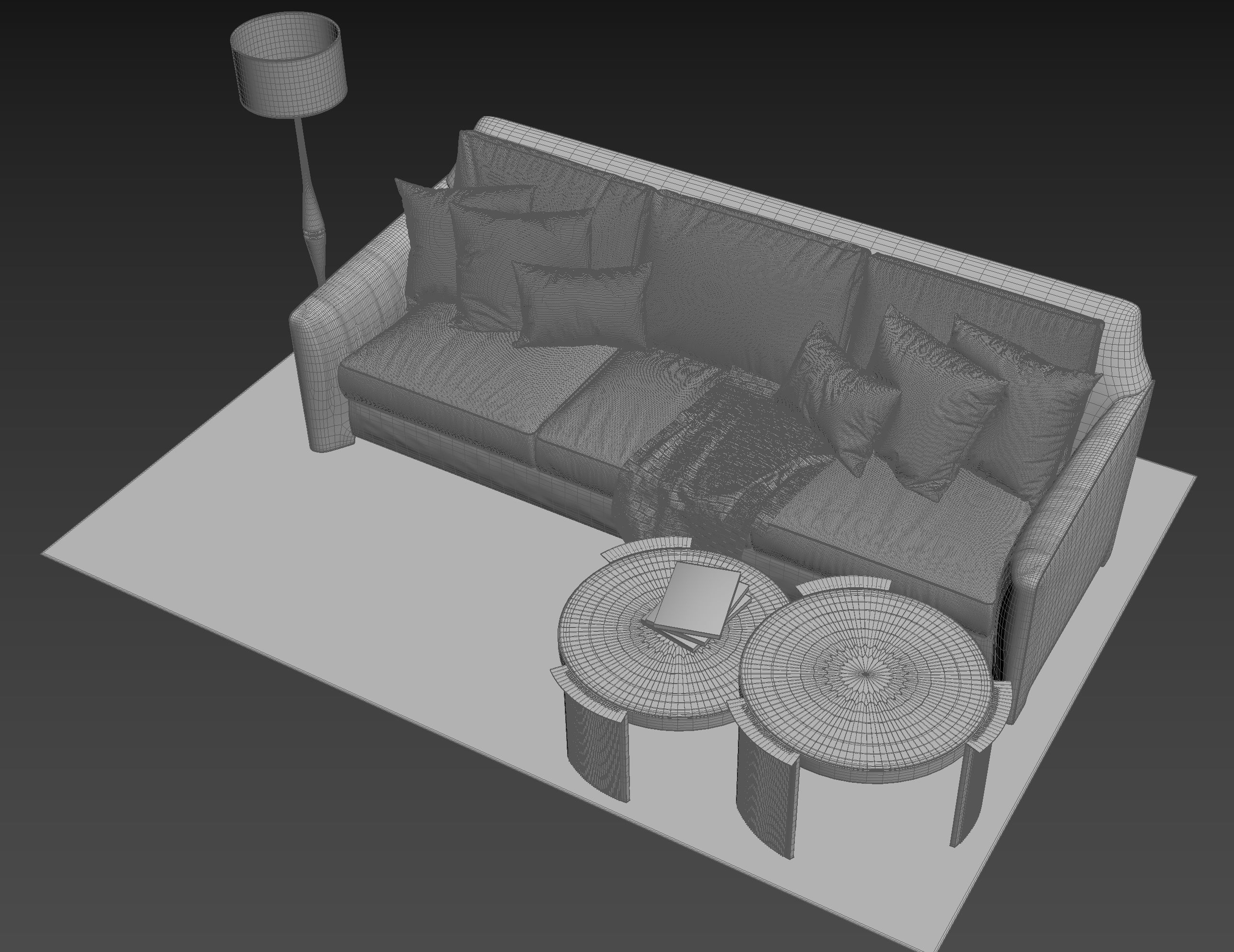 Sofa Heritage ARLES 3D model_7