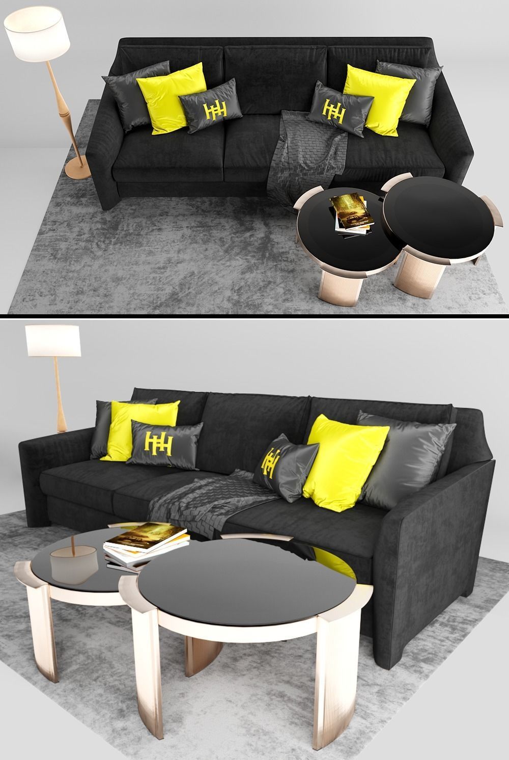 Sofa Heritage ARLES 3D model_1