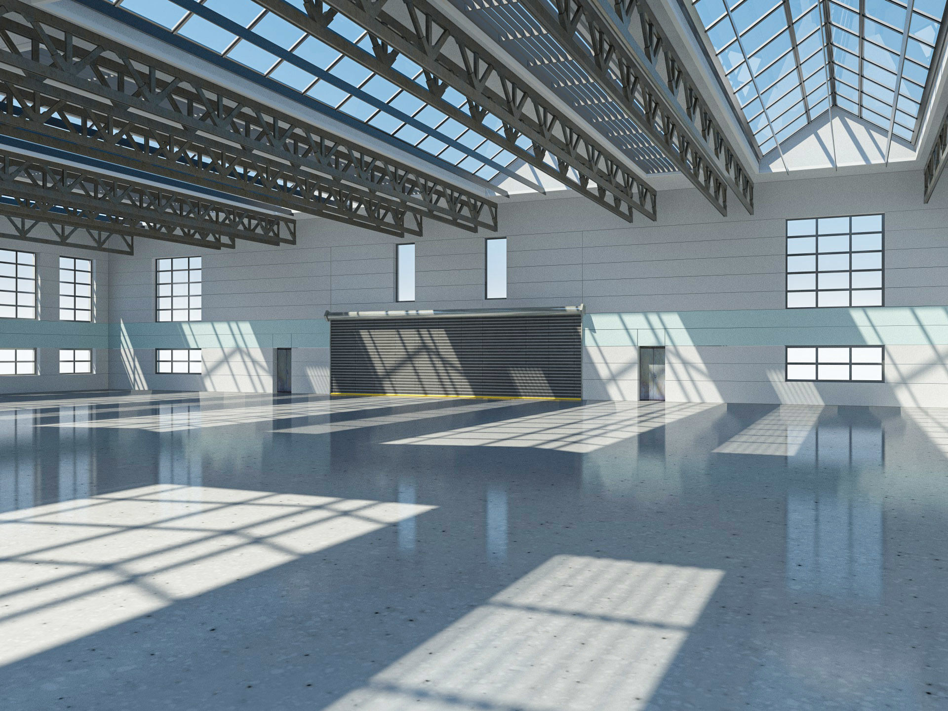 Warehouse interior and exterior 3D model_11