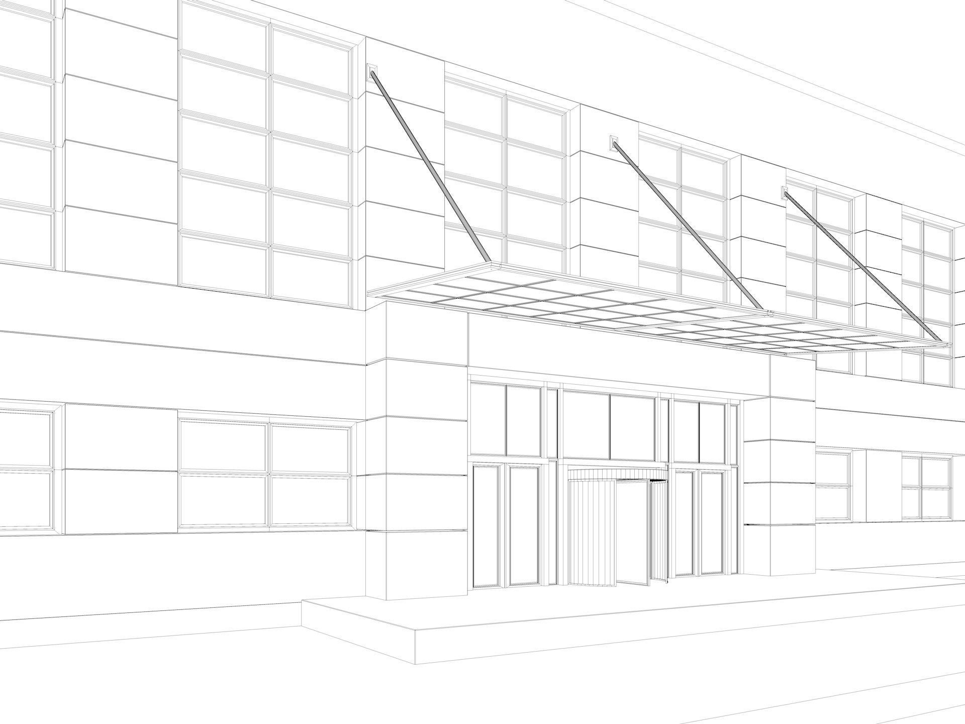 Warehouse interior and exterior 3D model_14