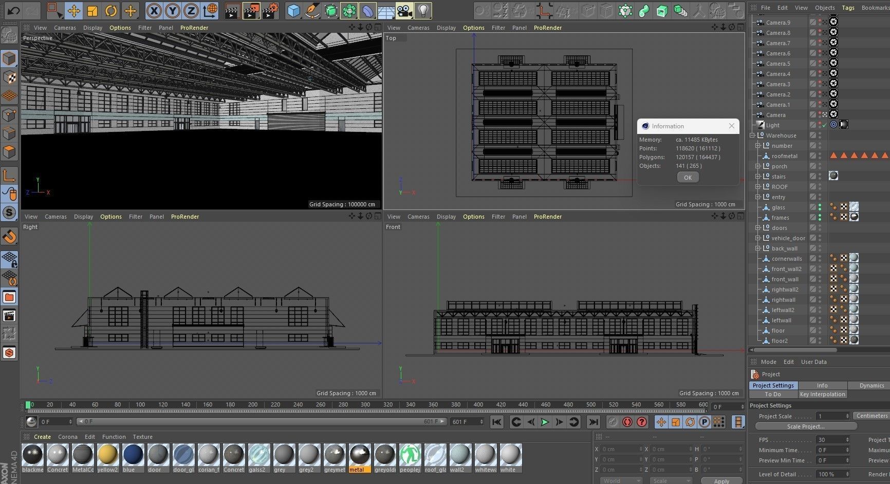 Warehouse interior and exterior 3D model_24