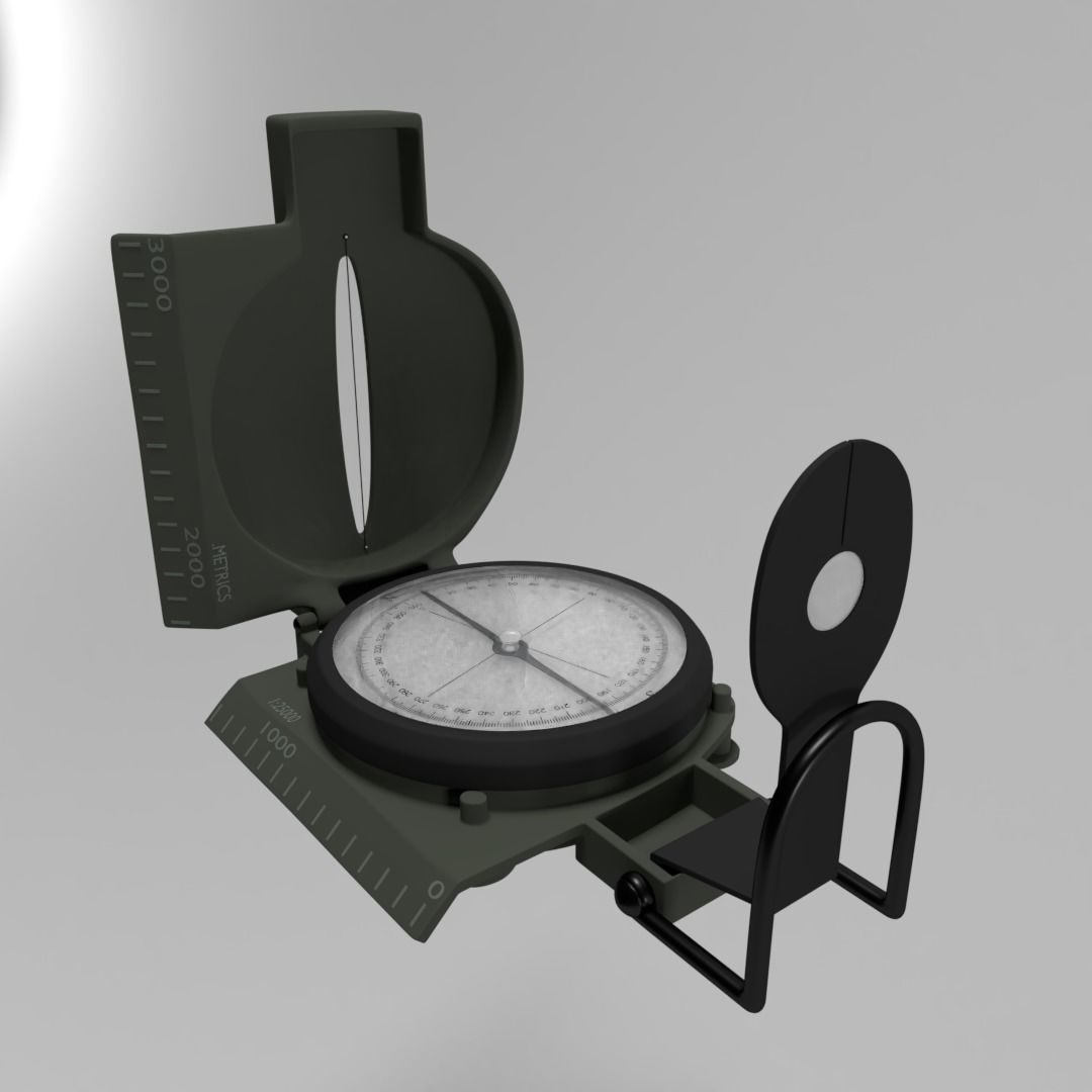Military Compass 3D model_1