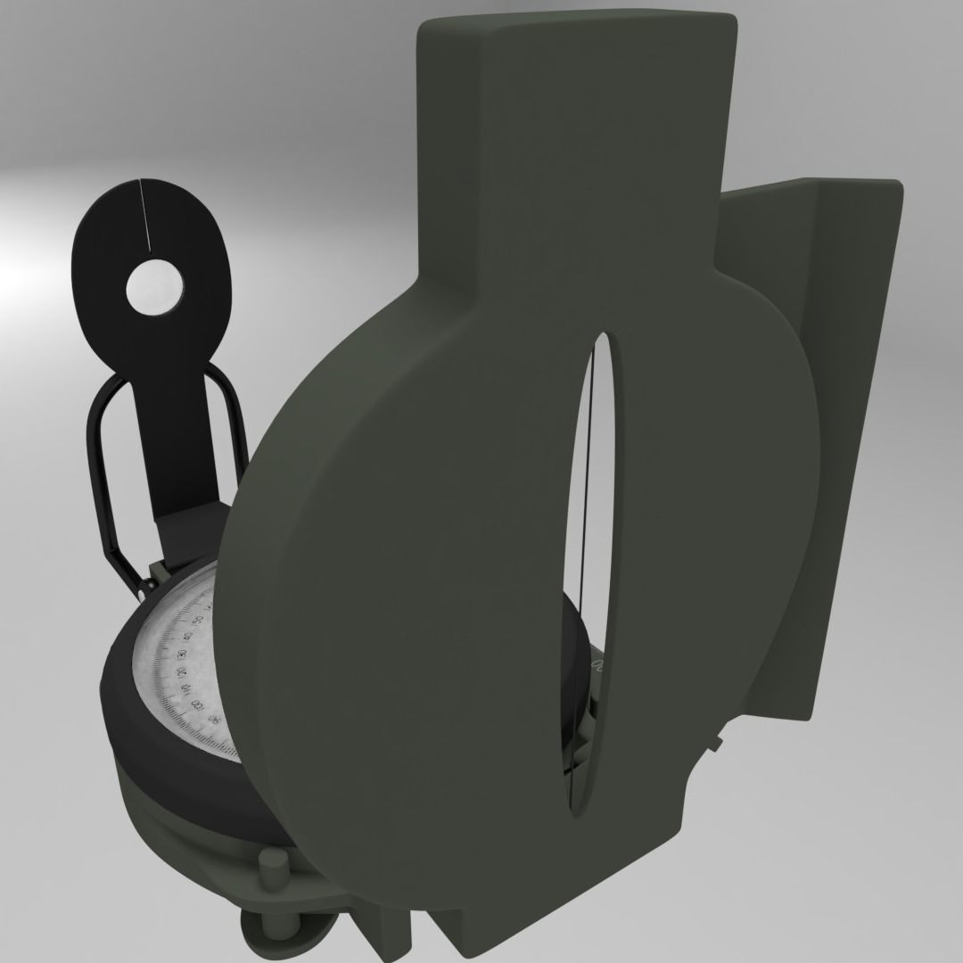 Military Compass 3D model_2