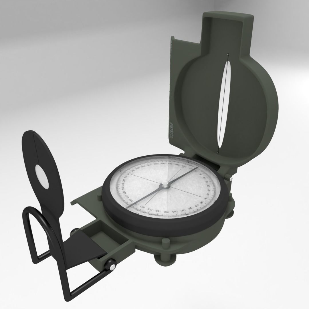 Military Compass 3D model_6