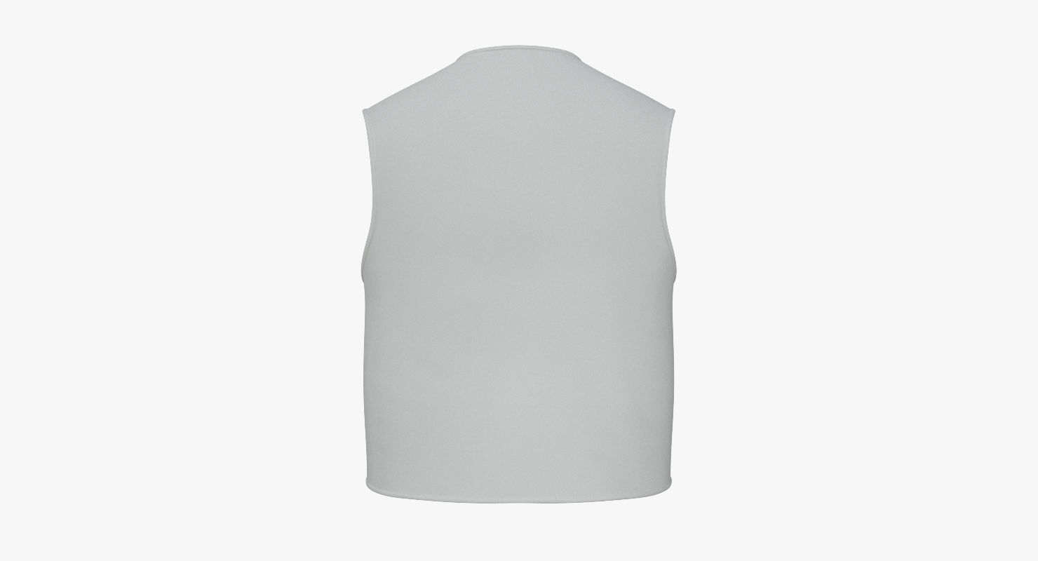 Worker Vest PBR Low-poly 3D model_10
