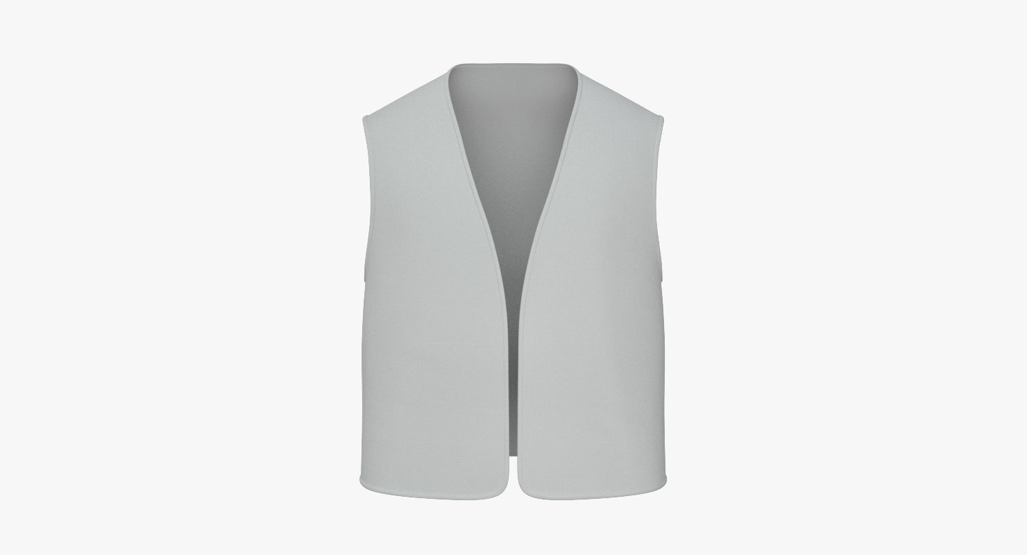 Worker Vest PBR Low-poly 3D model_9