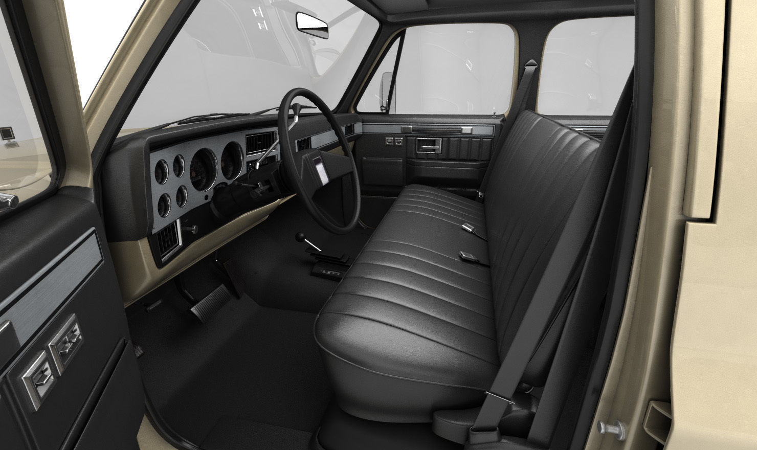 GENERIC PICKUP TRUCK 6 3D model_9