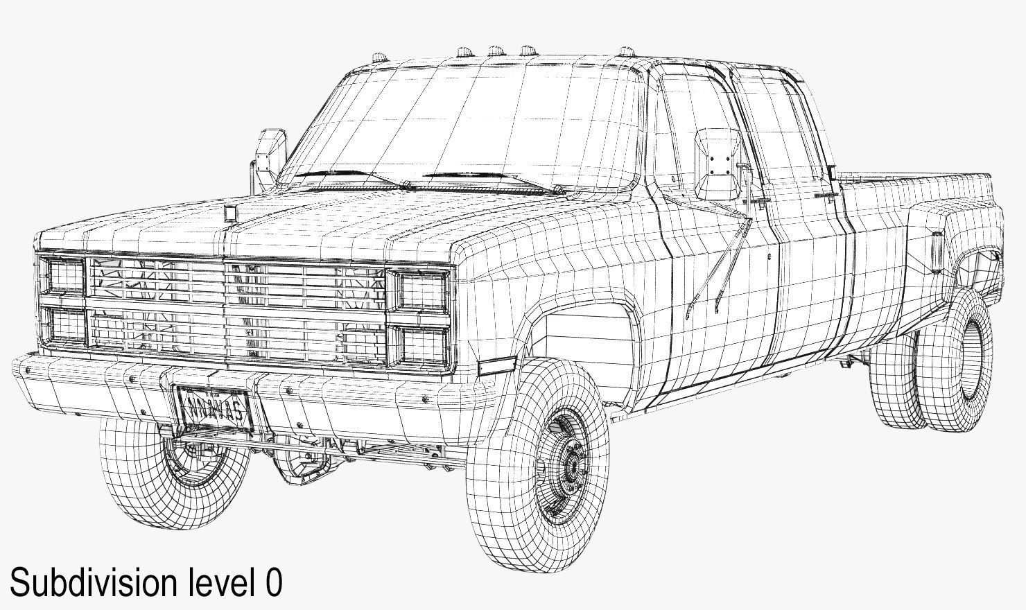 GENERIC PICKUP TRUCK 6 3D model_19