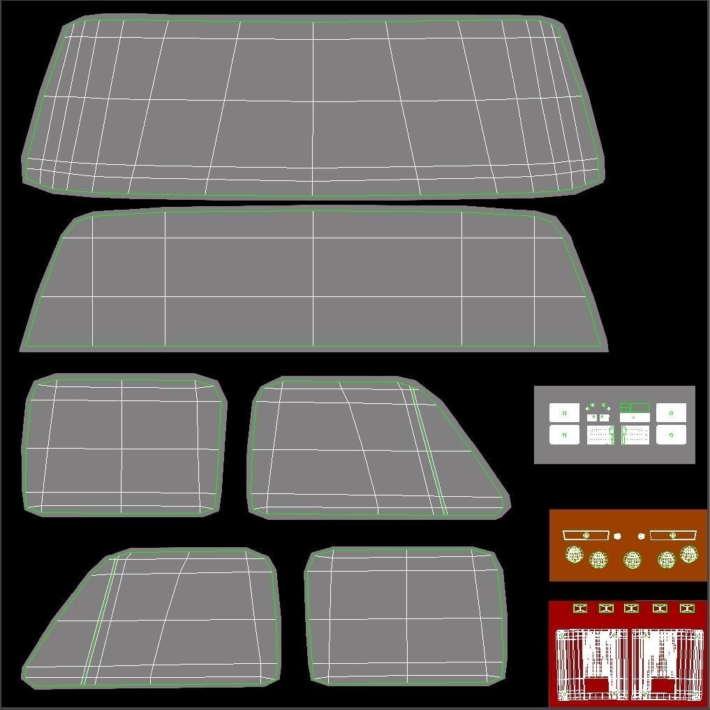 GENERIC PICKUP TRUCK 6 3D model_26