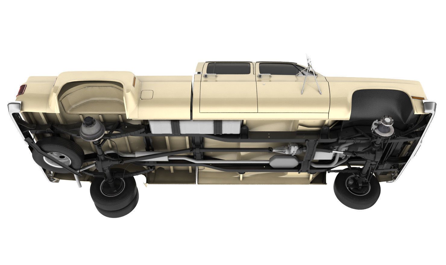 GENERIC PICKUP TRUCK 6 3D model_13