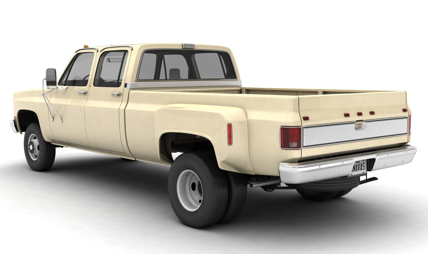 GENERIC PICKUP TRUCK 6 3D model_3