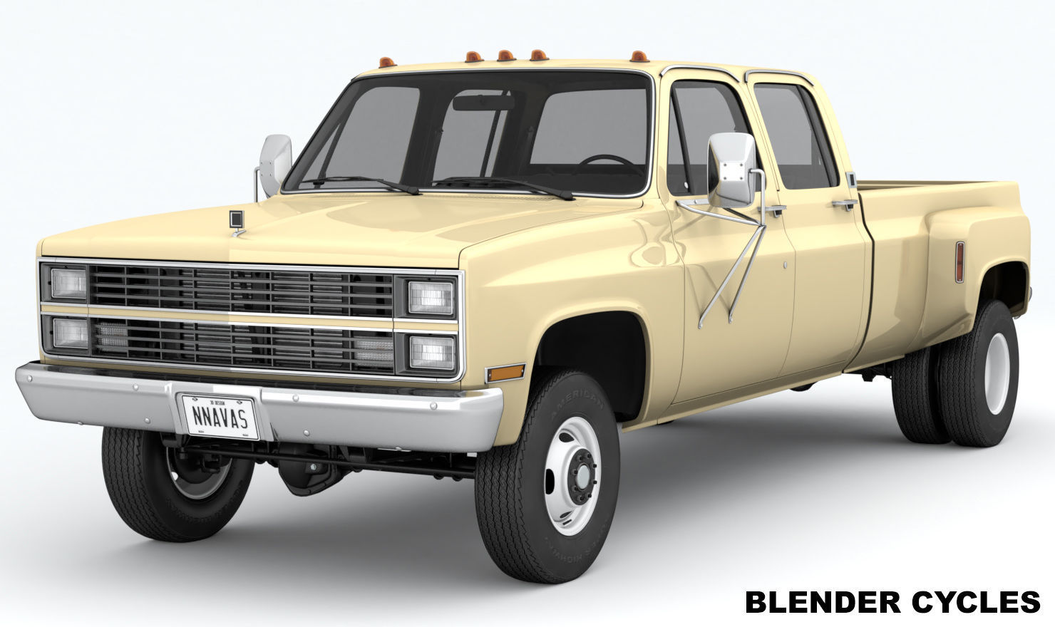 GENERIC PICKUP TRUCK 6 3D model_5