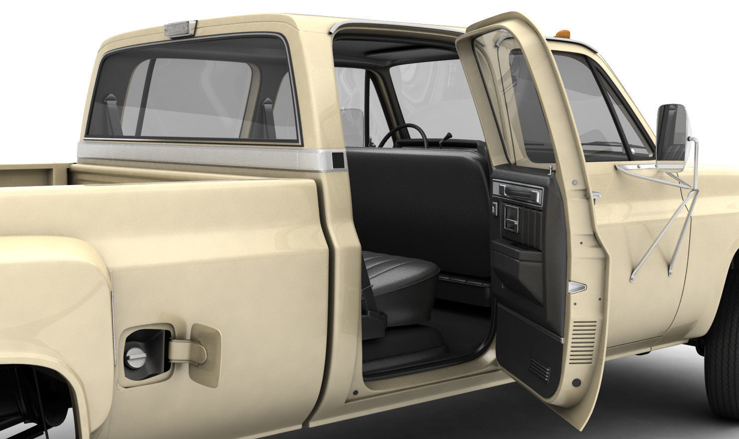 GENERIC PICKUP TRUCK 6 3D model_8