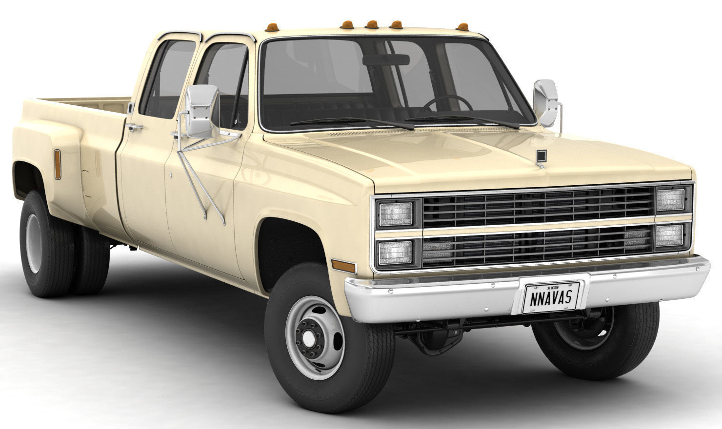 GENERIC PICKUP TRUCK 6 3D model_2