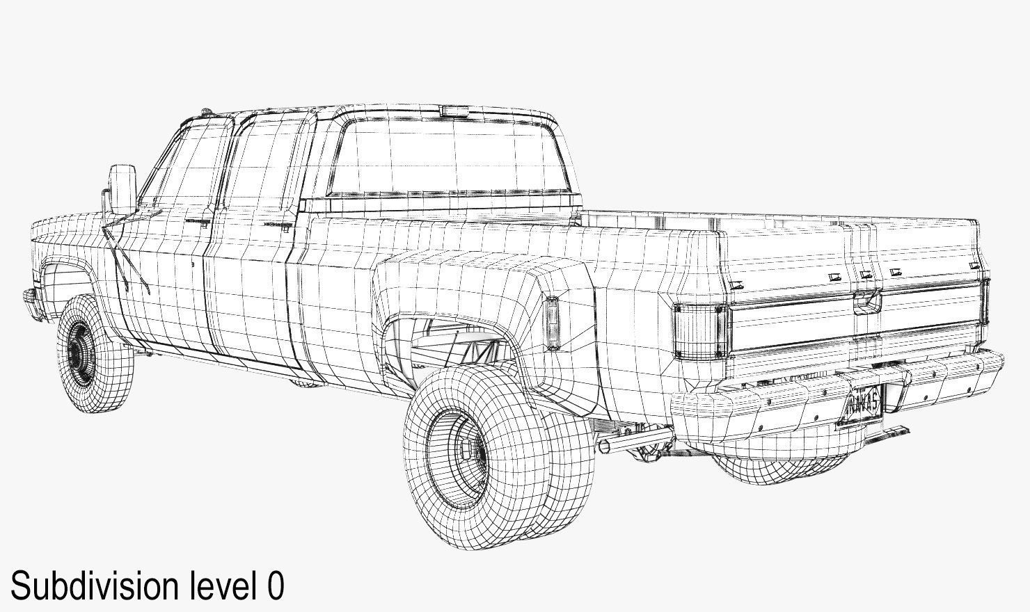 GENERIC PICKUP TRUCK 6 3D model_21