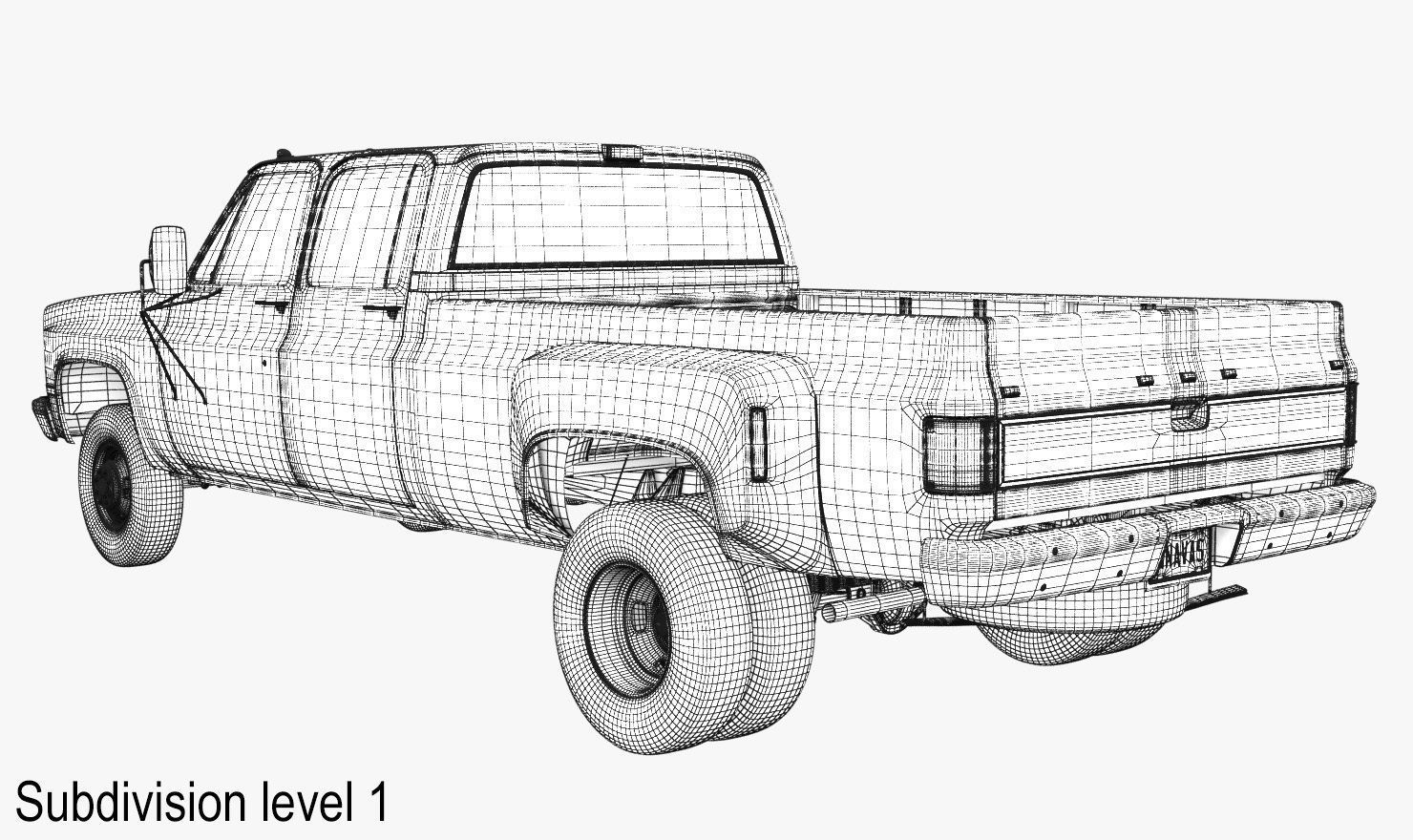 GENERIC PICKUP TRUCK 6 3D model_22