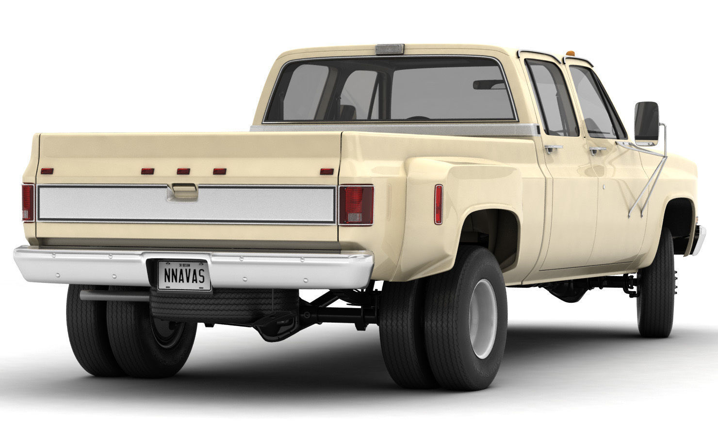 GENERIC PICKUP TRUCK 6 3D model_1