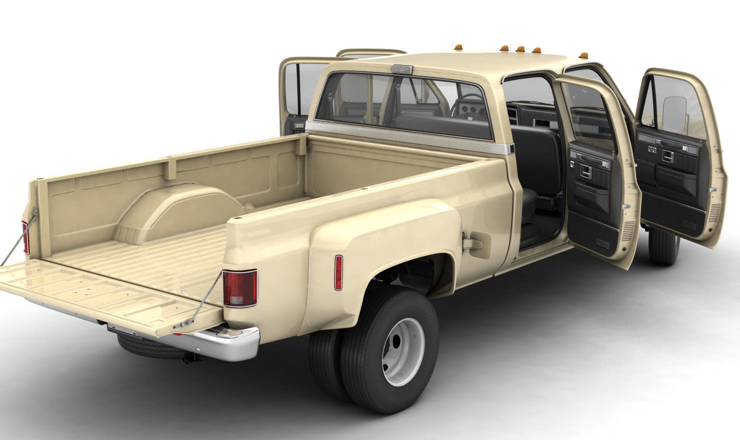 GENERIC PICKUP TRUCK 6 3D model_6